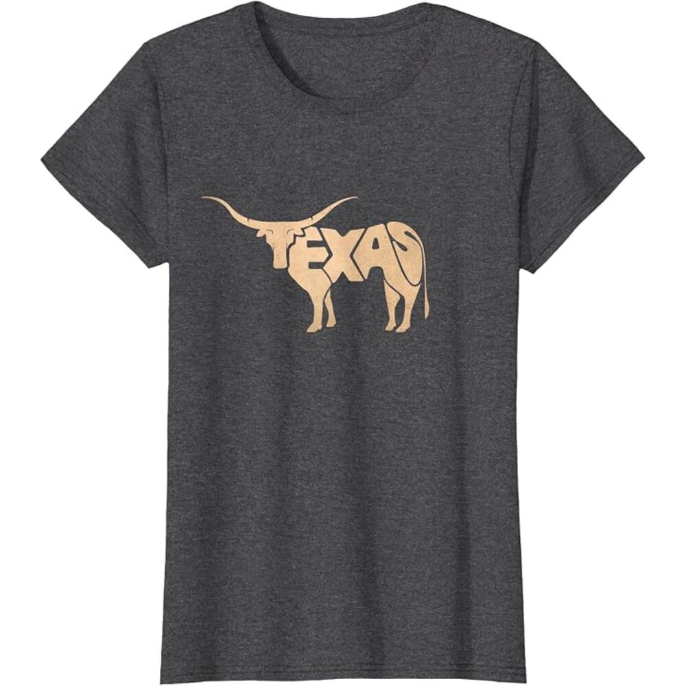 Texas Longhorn Word Art T-Shirt (XL)